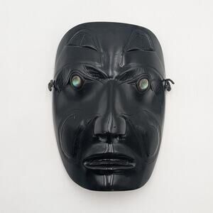 Pearlite Canada Native Resin Mask with Abalone Mother of Pearl Inlaid Eyes